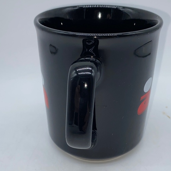 Black Coffee Mug with Red Alia Logo Ladies Clothing Store Advertising Vintage - Picture 3 of 9